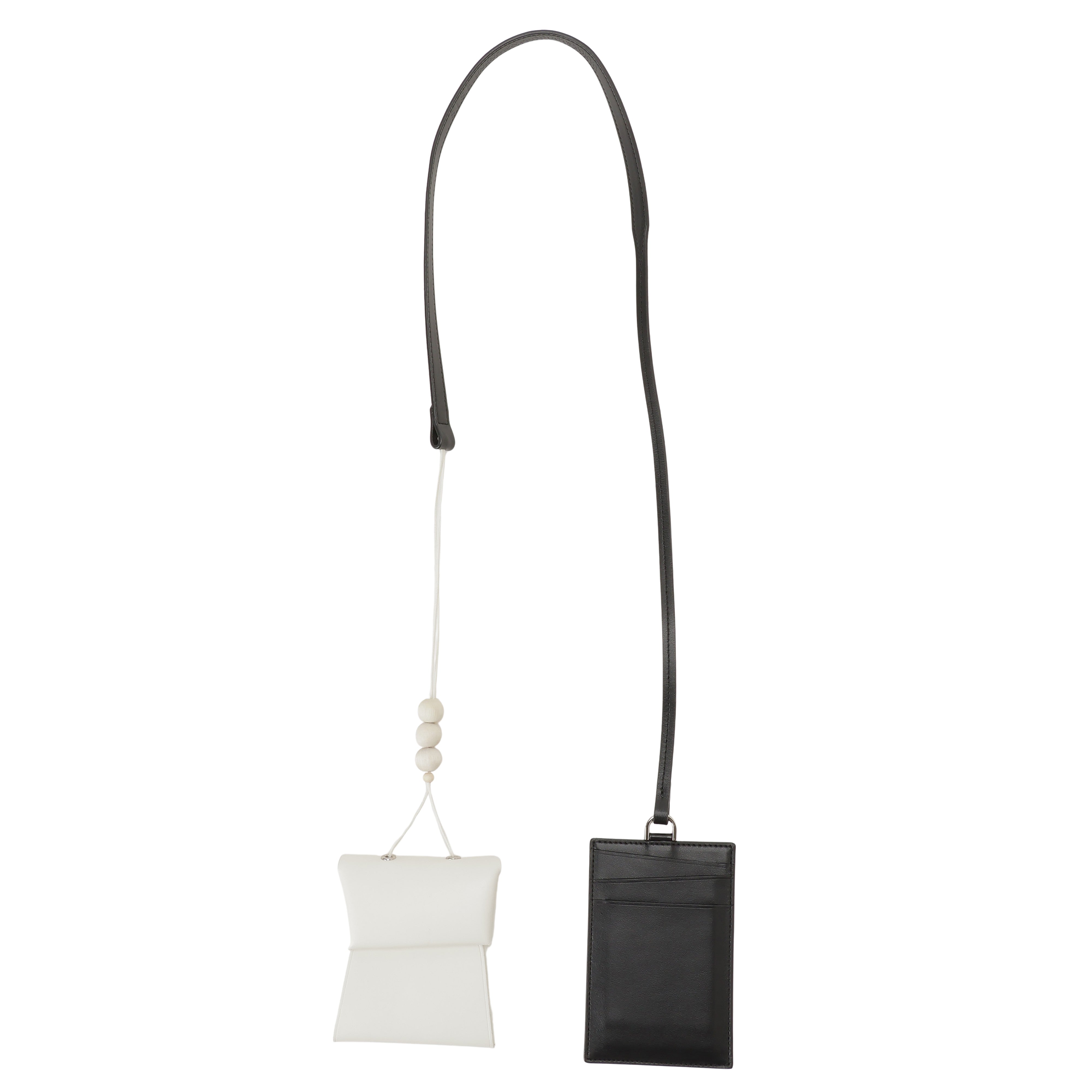 【UNKNOWN PRODUCTS x SISE】 COLLABORATION SMALL LEATHER GOODS (BLACK/WHITE)