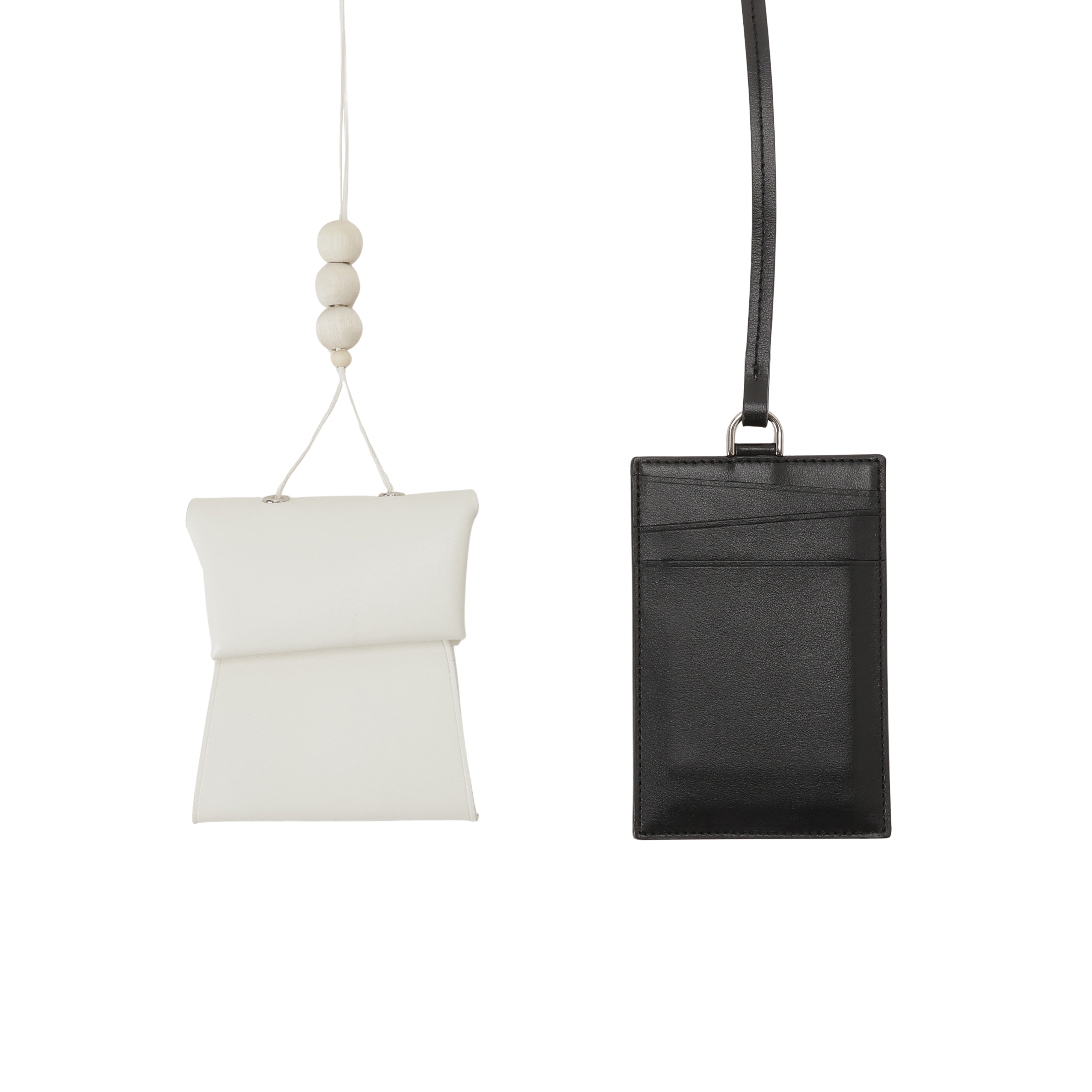 【UNKNOWN PRODUCTS x SISE】 COLLABORATION SMALL LEATHER GOODS (BLACK/WHITE)