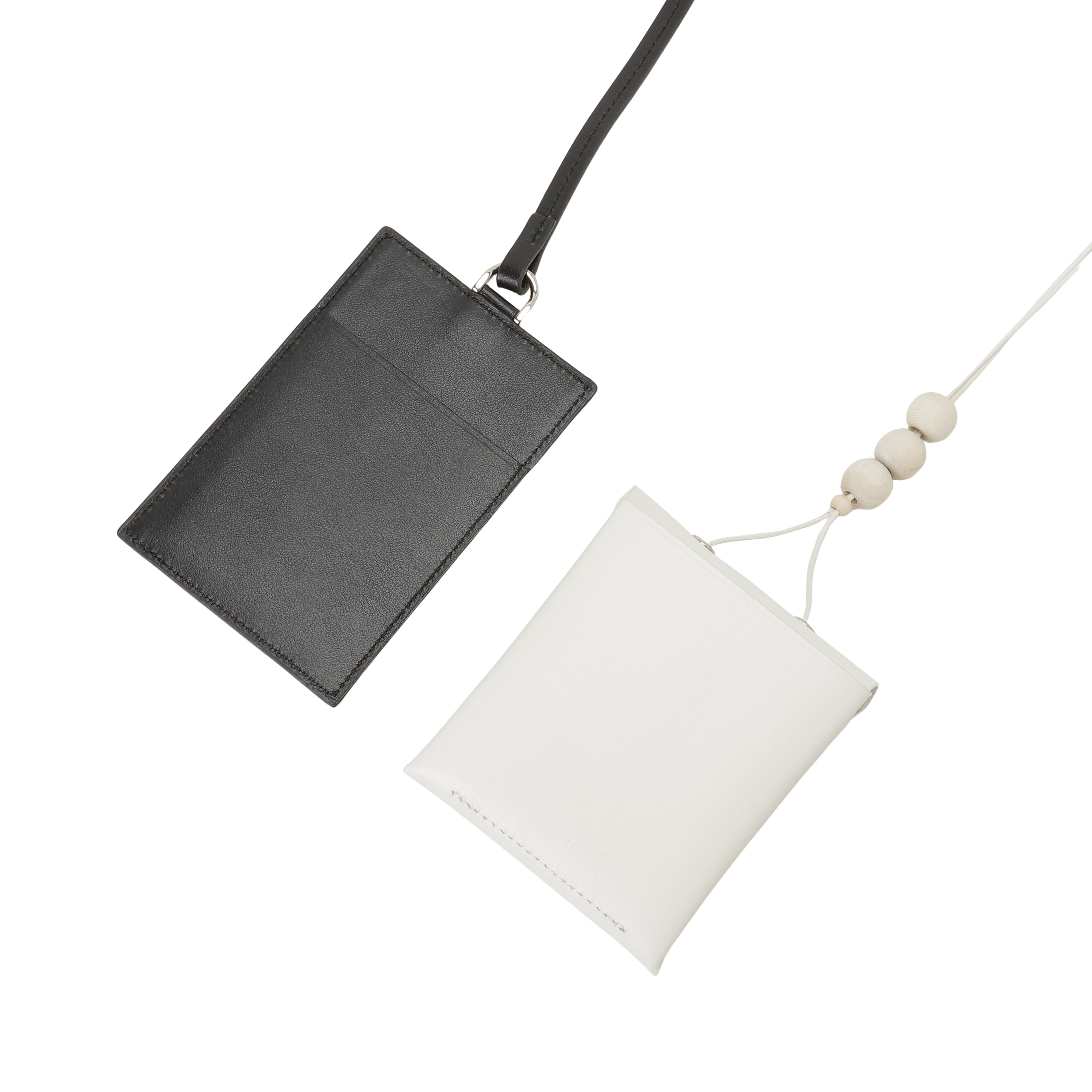 【UNKNOWN PRODUCTS x SISE】 COLLABORATION SMALL LEATHER GOODS (BLACK/WHITE)