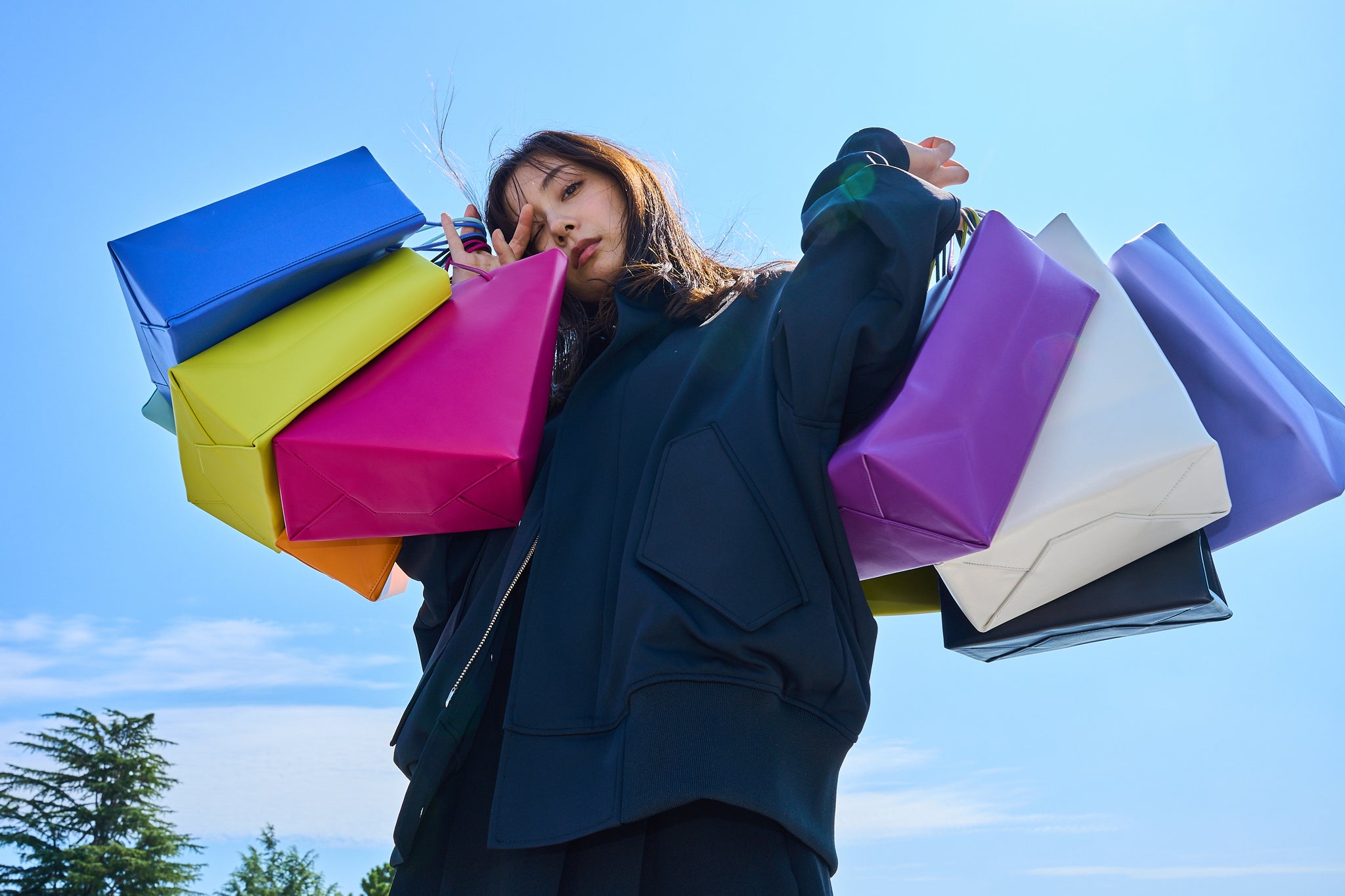 マックスマーラ ラナウール裾ドレープロングワンピース40 ブラック 白  