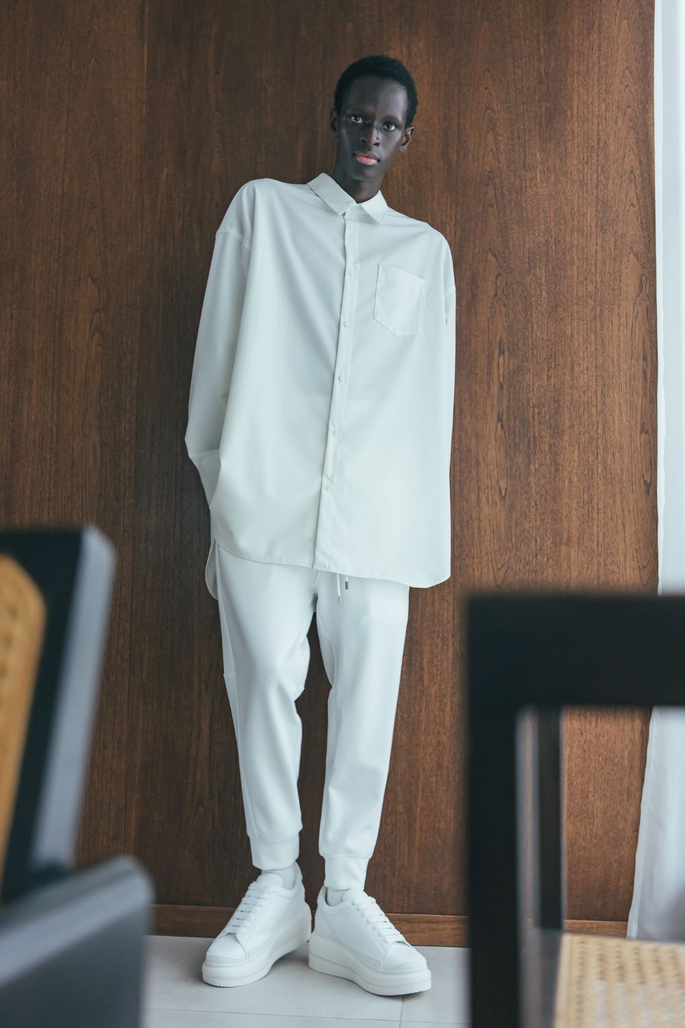 24AW PONCH SWEAT PANTS (WHITE)