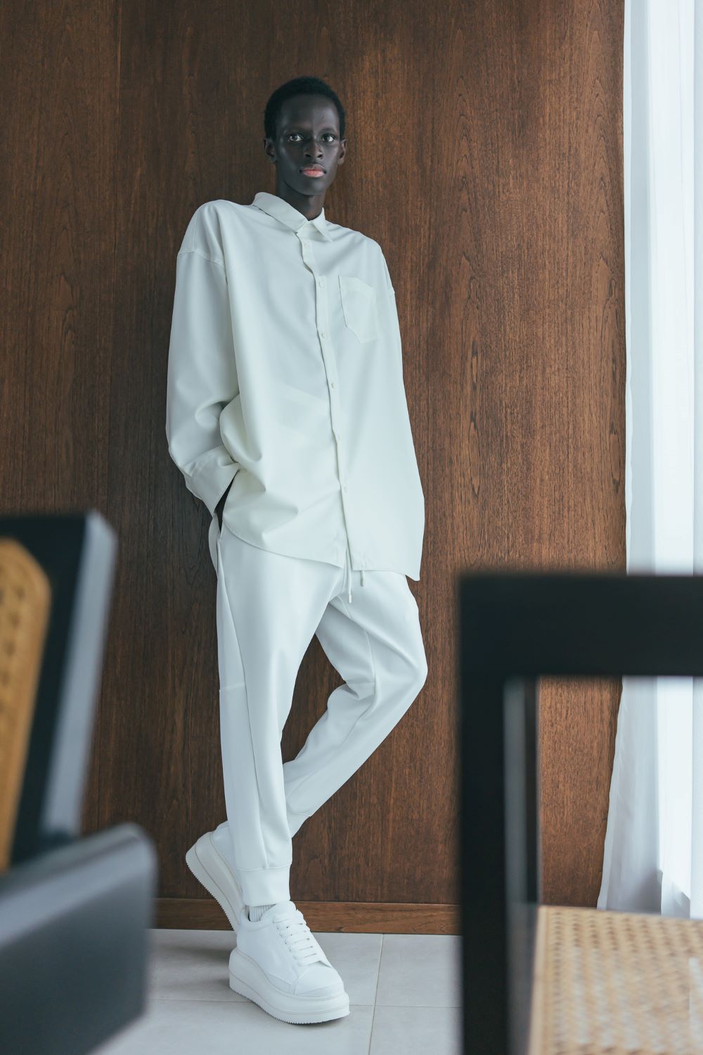 24AW PONCH SWEAT PANTS (BLACK)