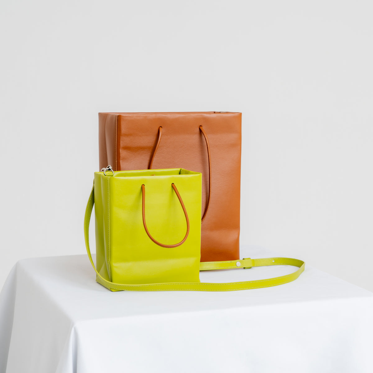 Leather Paper Bag