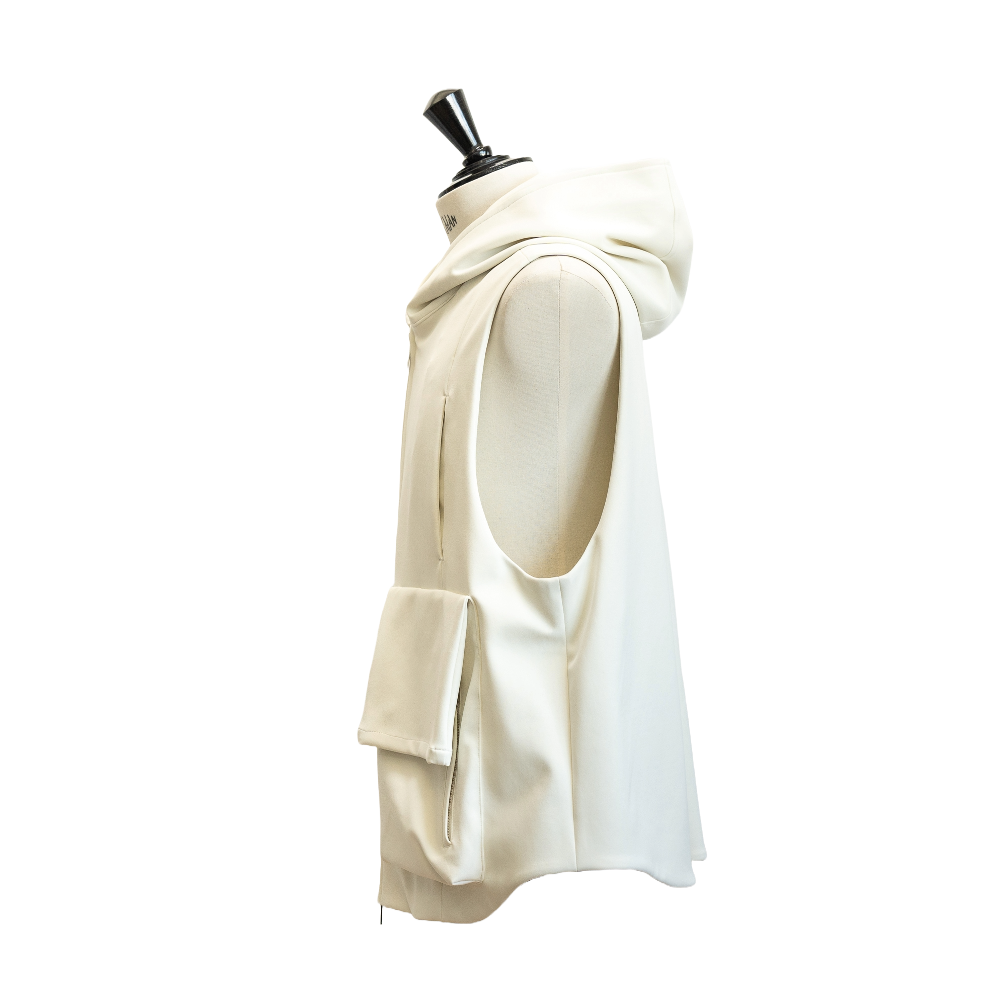 25SS HOODIE VEST (WHITE)