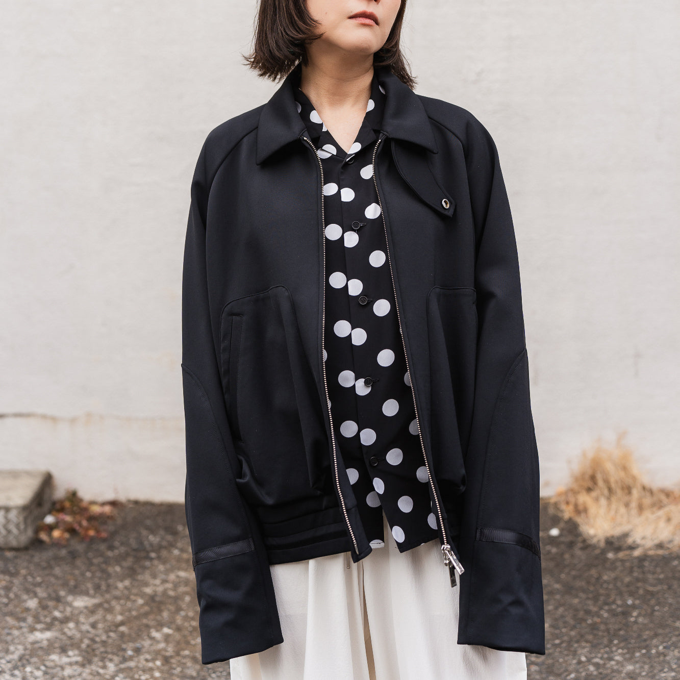 24AW FLIGHT RAGLAN BLOUSON (BLACK)