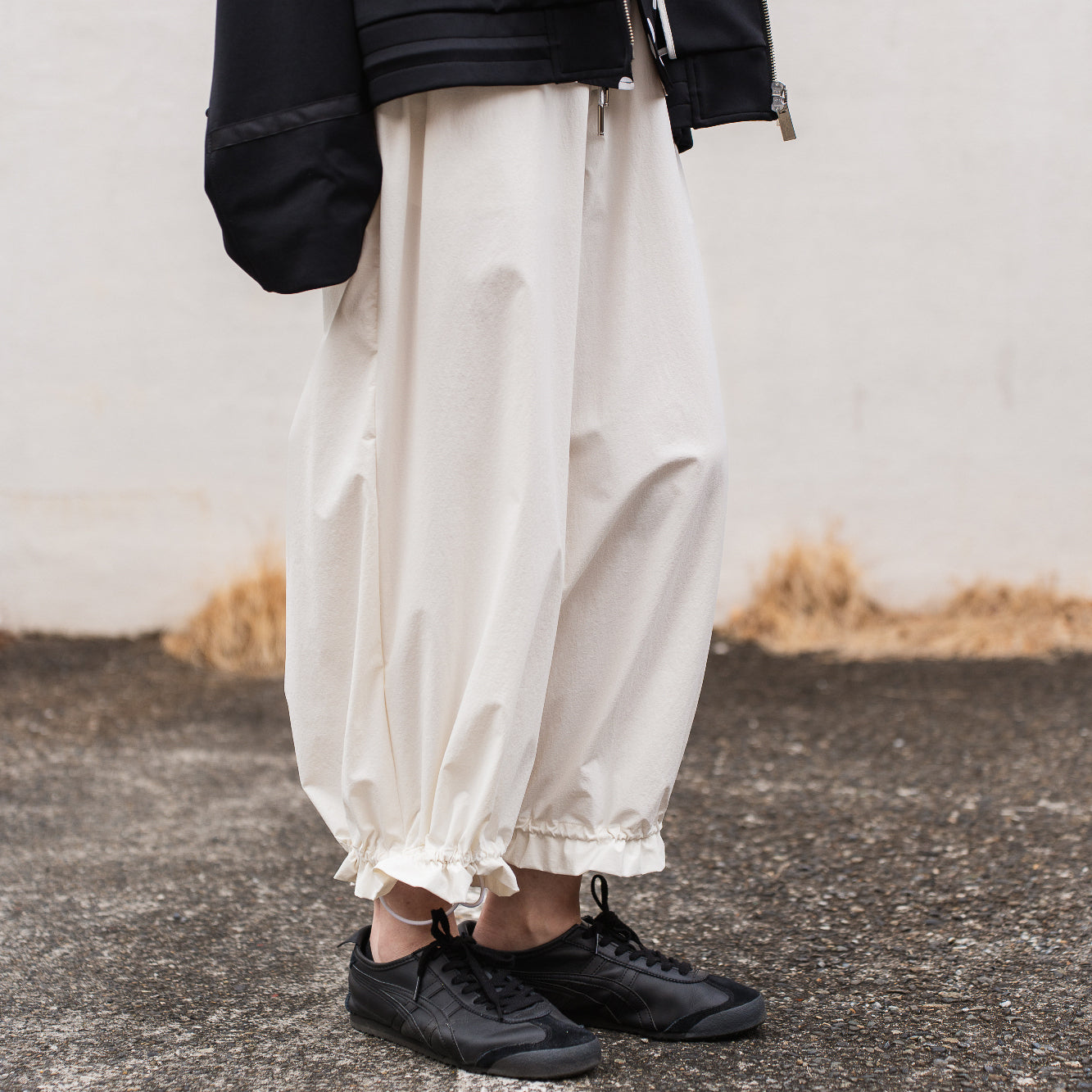 24AW SUPER WIDE GATHER PANTS FAB_NO.1 (WHITE)