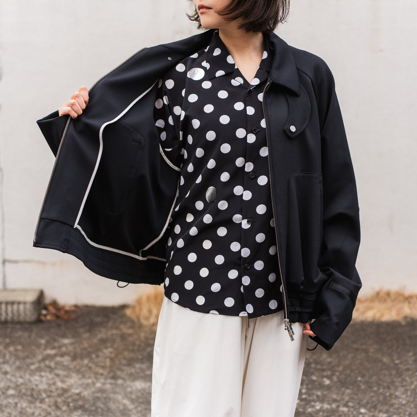 24AW FLIGHT RAGLAN BLOUSON (BLACK)