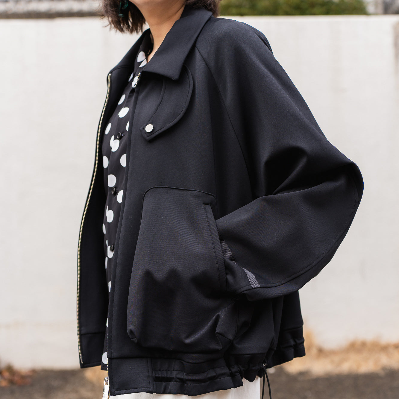 24AW FLIGHT RAGLAN BLOUSON (BLACK)