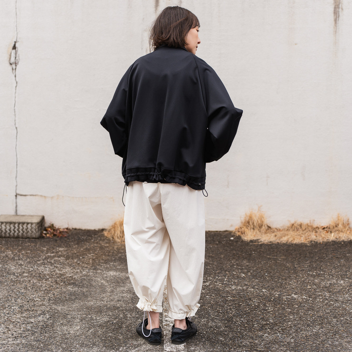 24AW SUPER WIDE GATHER PANTS FAB_NO.1 (WHITE)