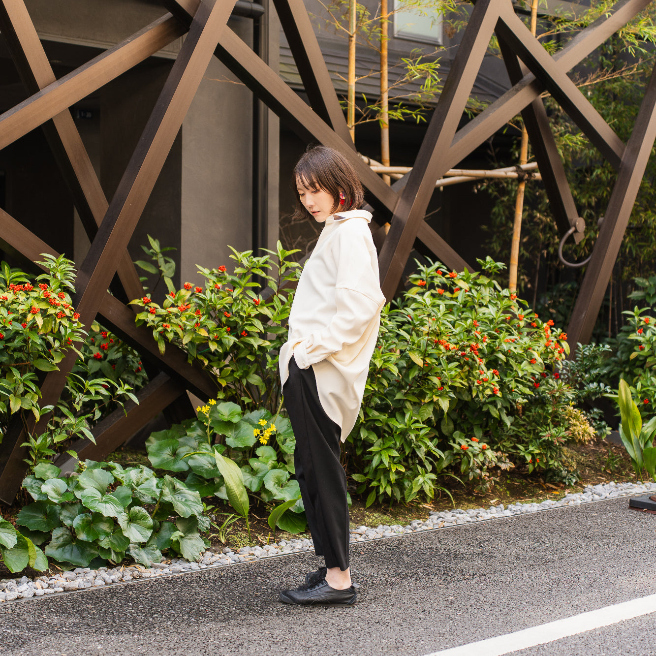 24AW TWILL BALLOON SHIRTS (WHITE)