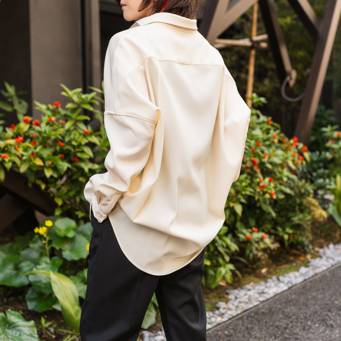 24AW TWILL BALLOON SHIRTS (WHITE)