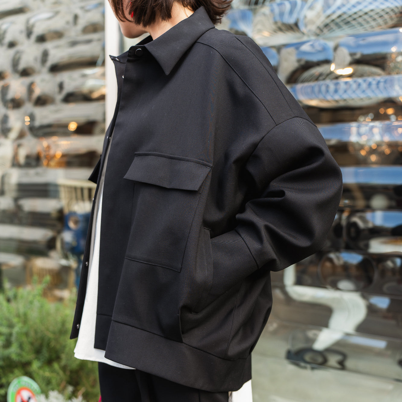 24AW BALLOON COACHS JACKET (BLACK)