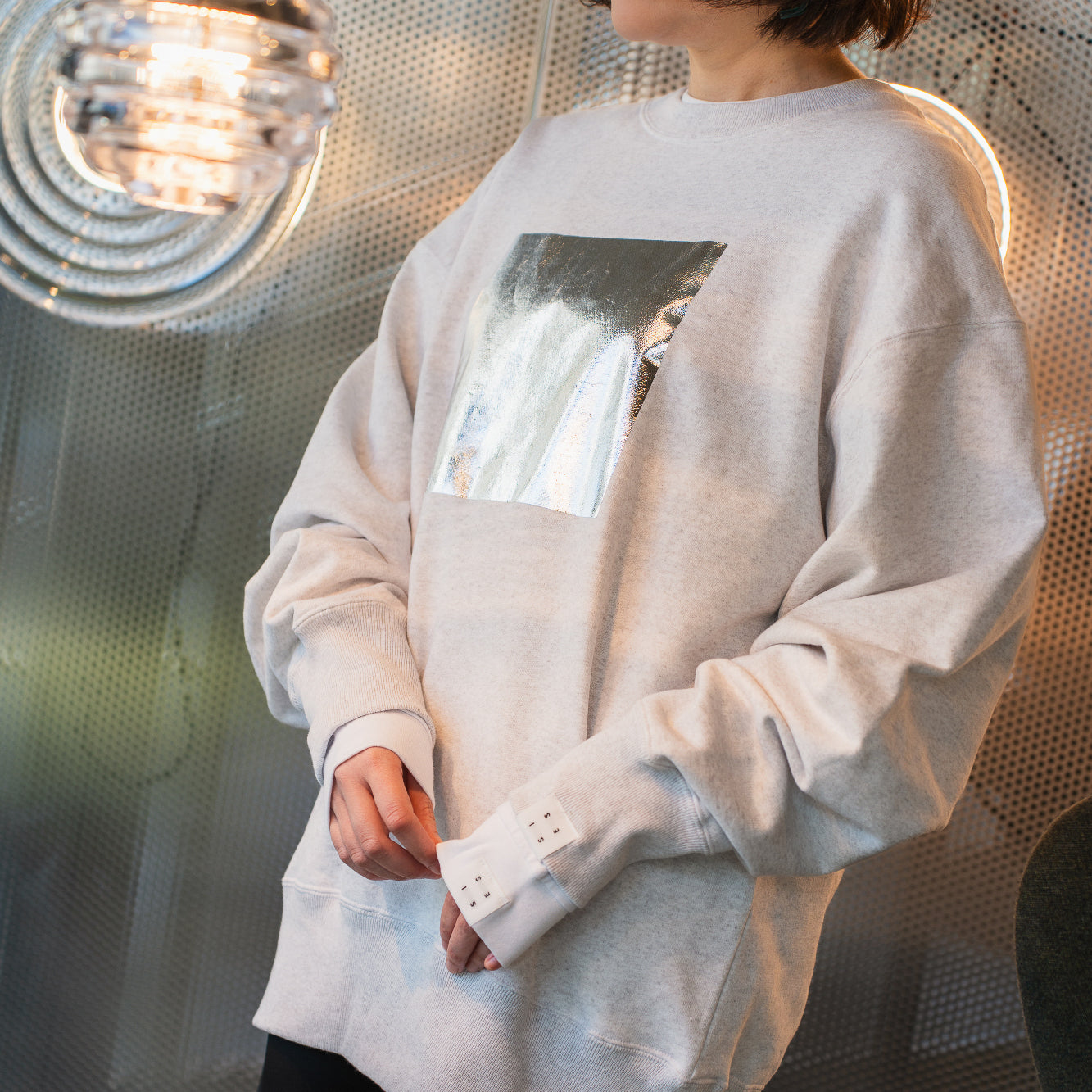 24AW CREW SWEAT (WHITE HEATHER)