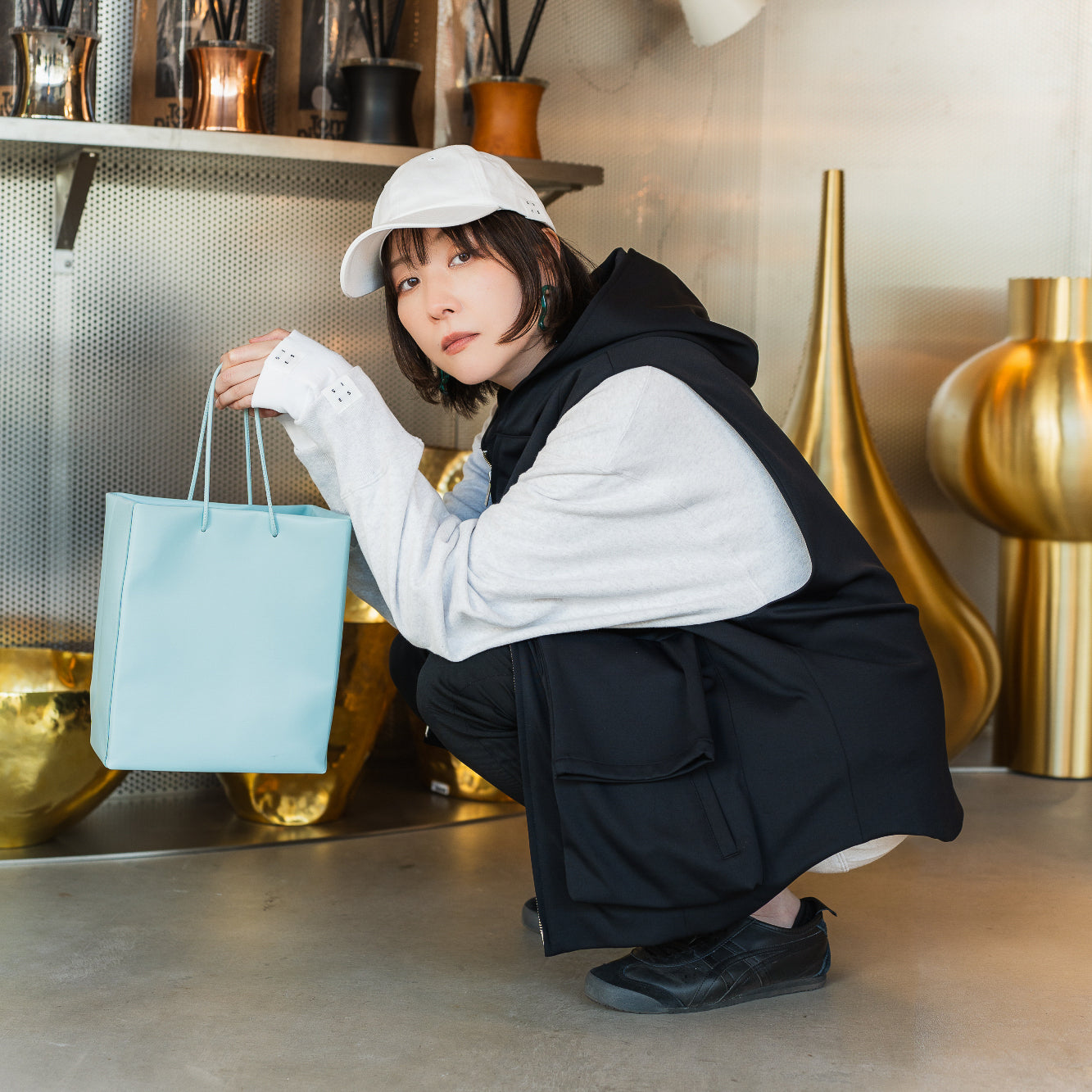 25SS HOODIE VEST (BLACK)