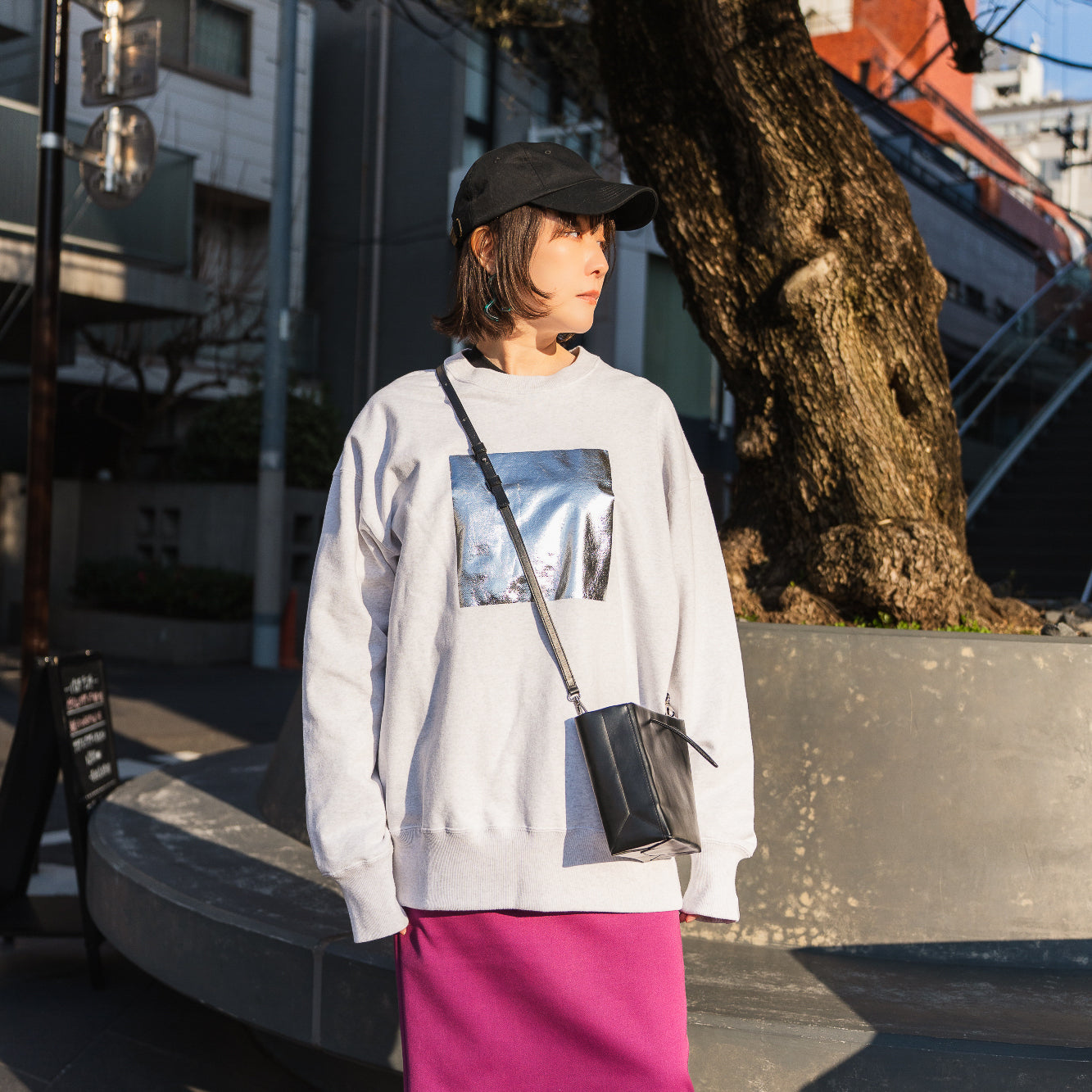 24AW CREW SWEAT (WHITE HEATHER)
