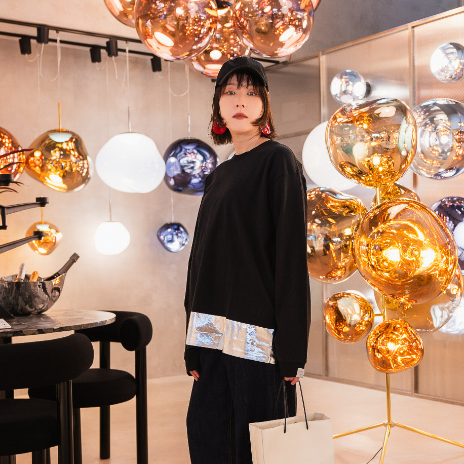 24AW SILVER LONG T-SHIRTS (BLACK)