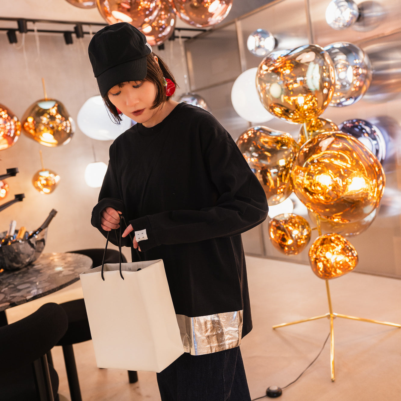 24AW SILVER LONG T-SHIRTS (BLACK)