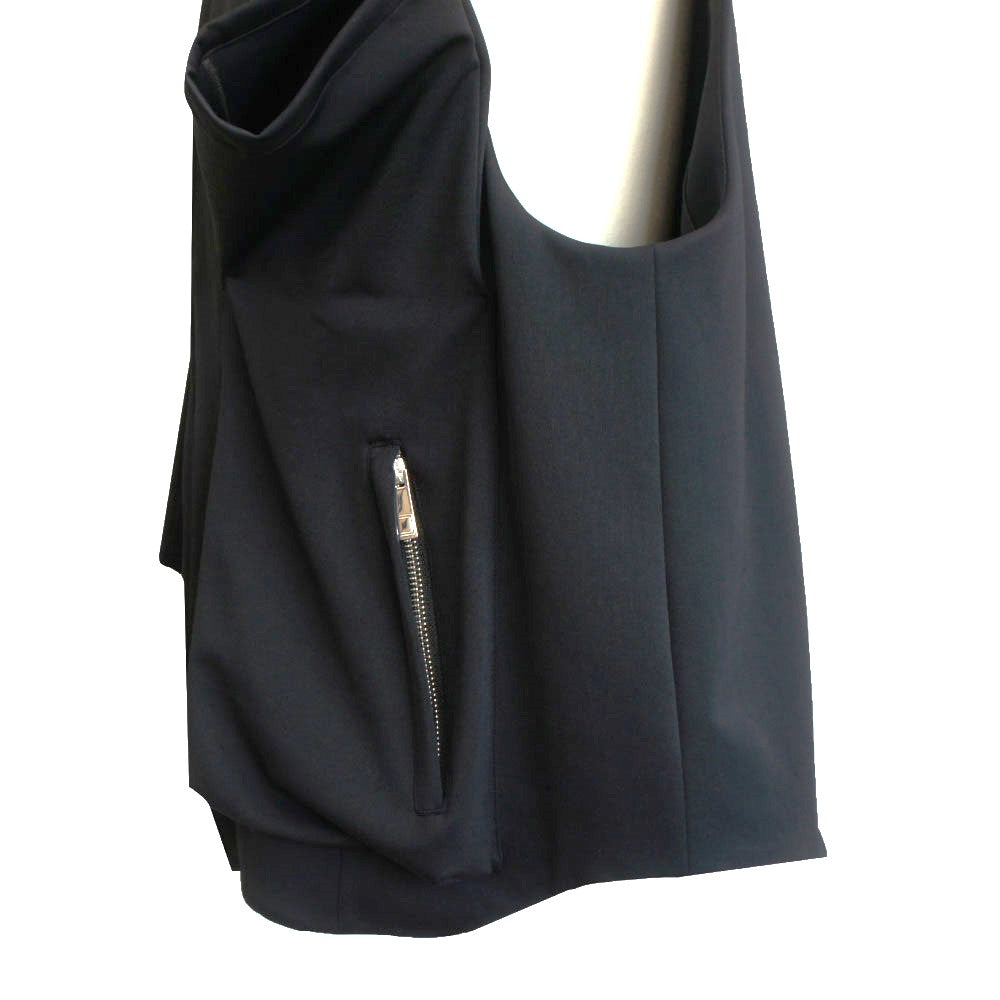 25SS HOODIE VEST (BLACK)