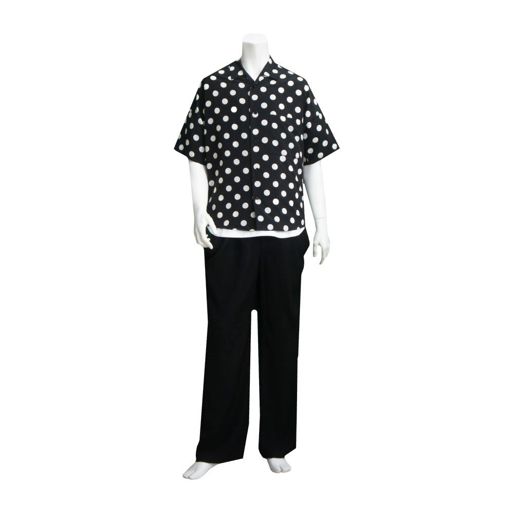 25SS DOTS FLY FRONT SHIRTS (BLACK)