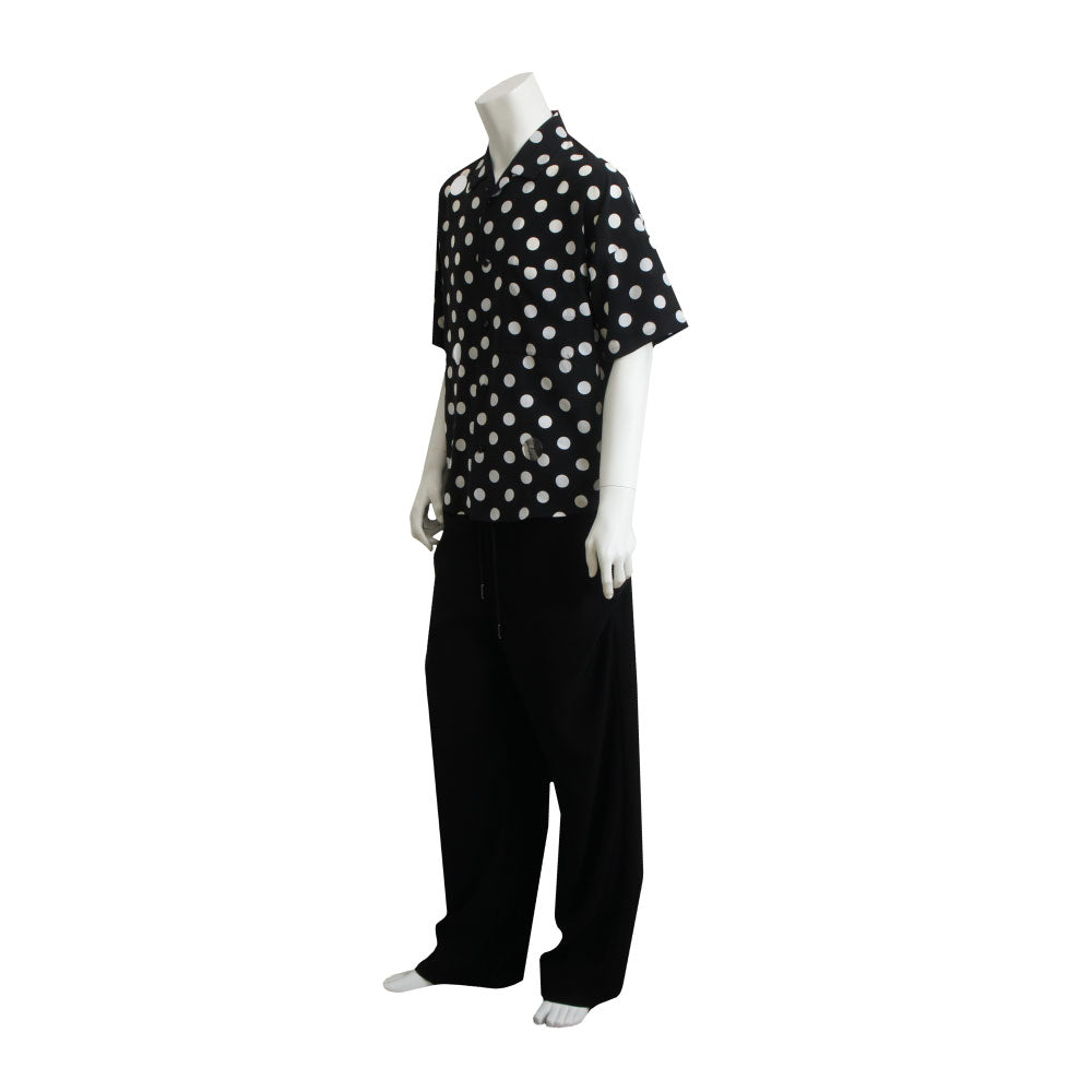 25SS DOTS FLY FRONT SHIRTS (BLACK)