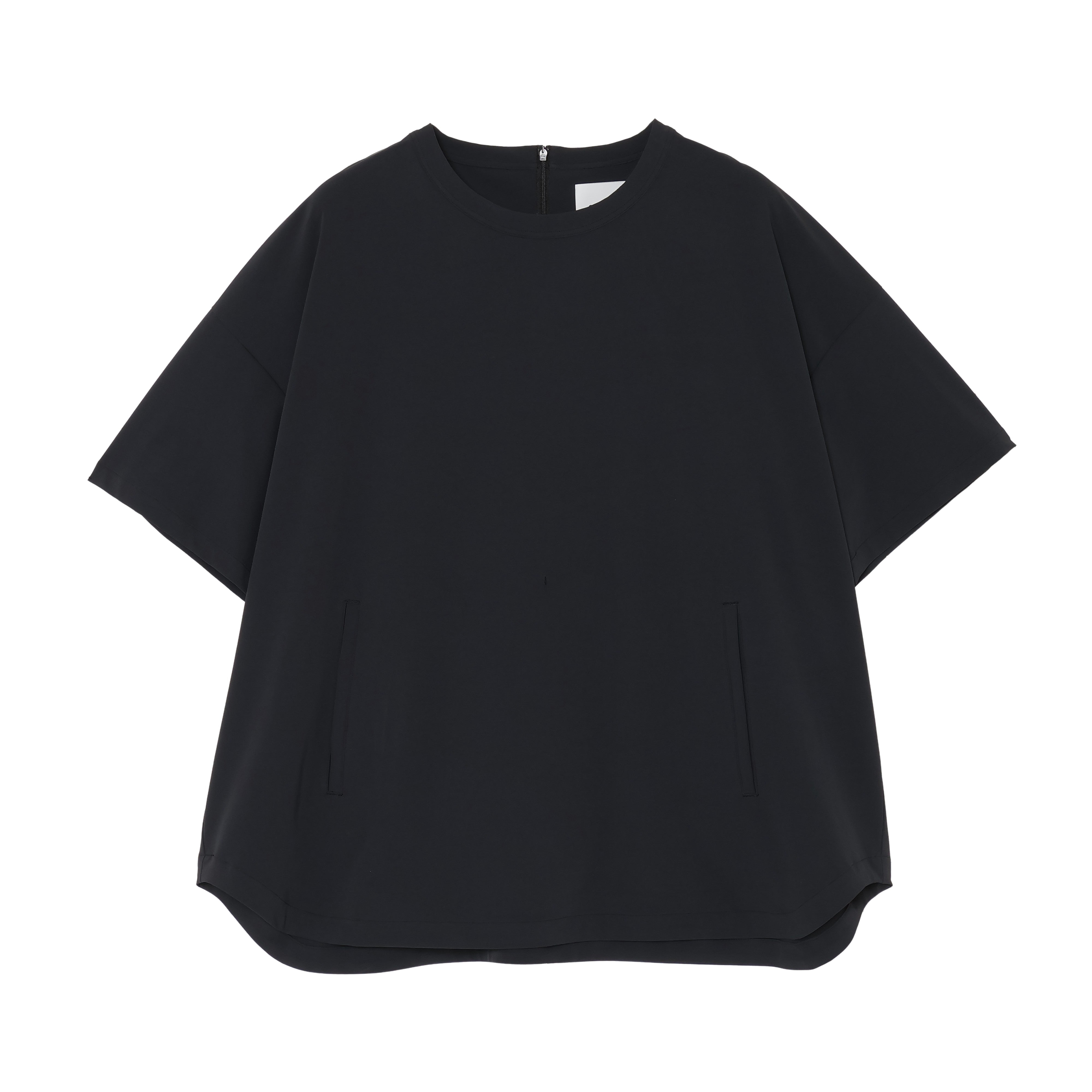 PULLOVER TOP (RECYCLING FAB.) BLACK