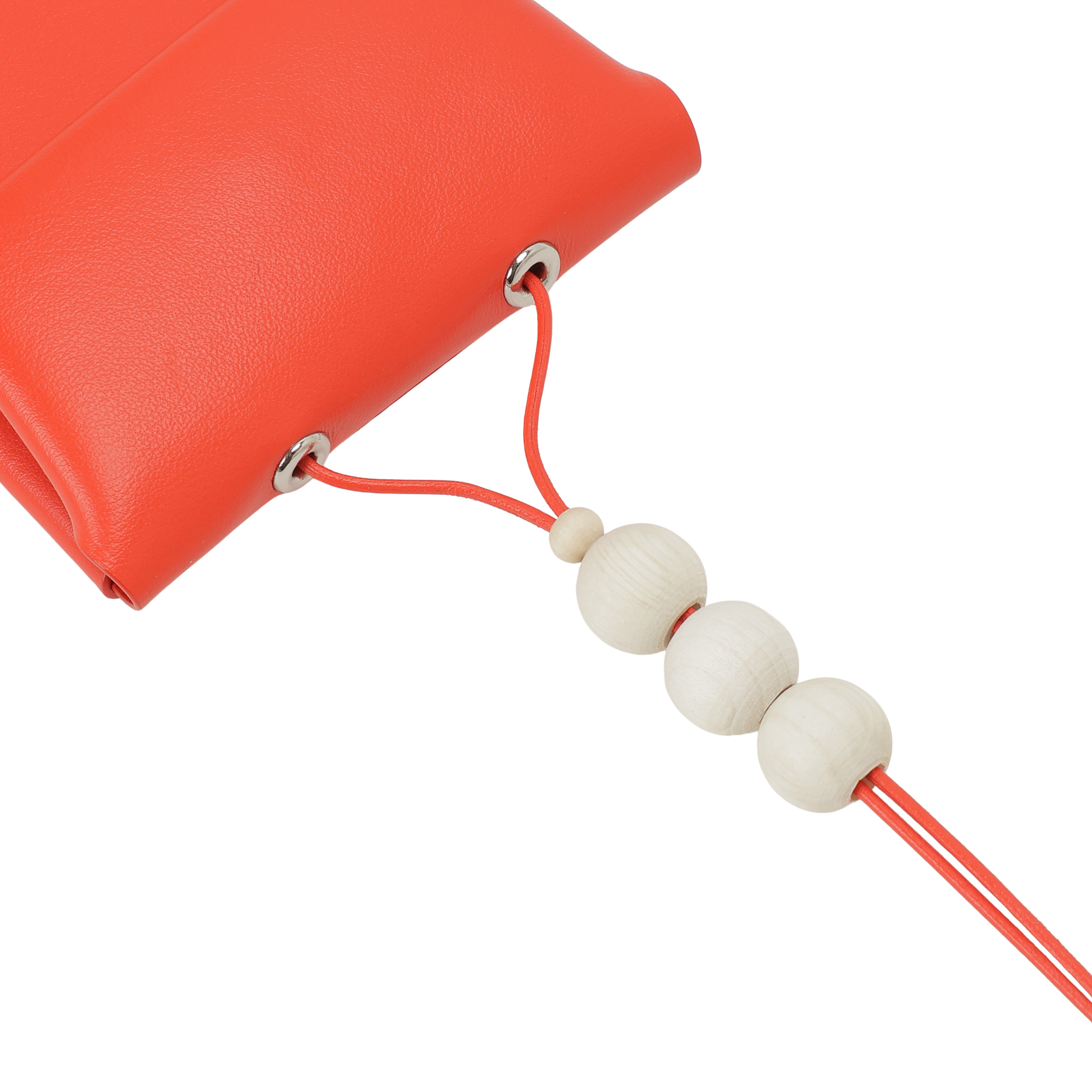 【UNKNOWN PRODUCTS x SISE】 COLLABORATION SMALL LEATHER GOODS (WHITE/ORANGE)