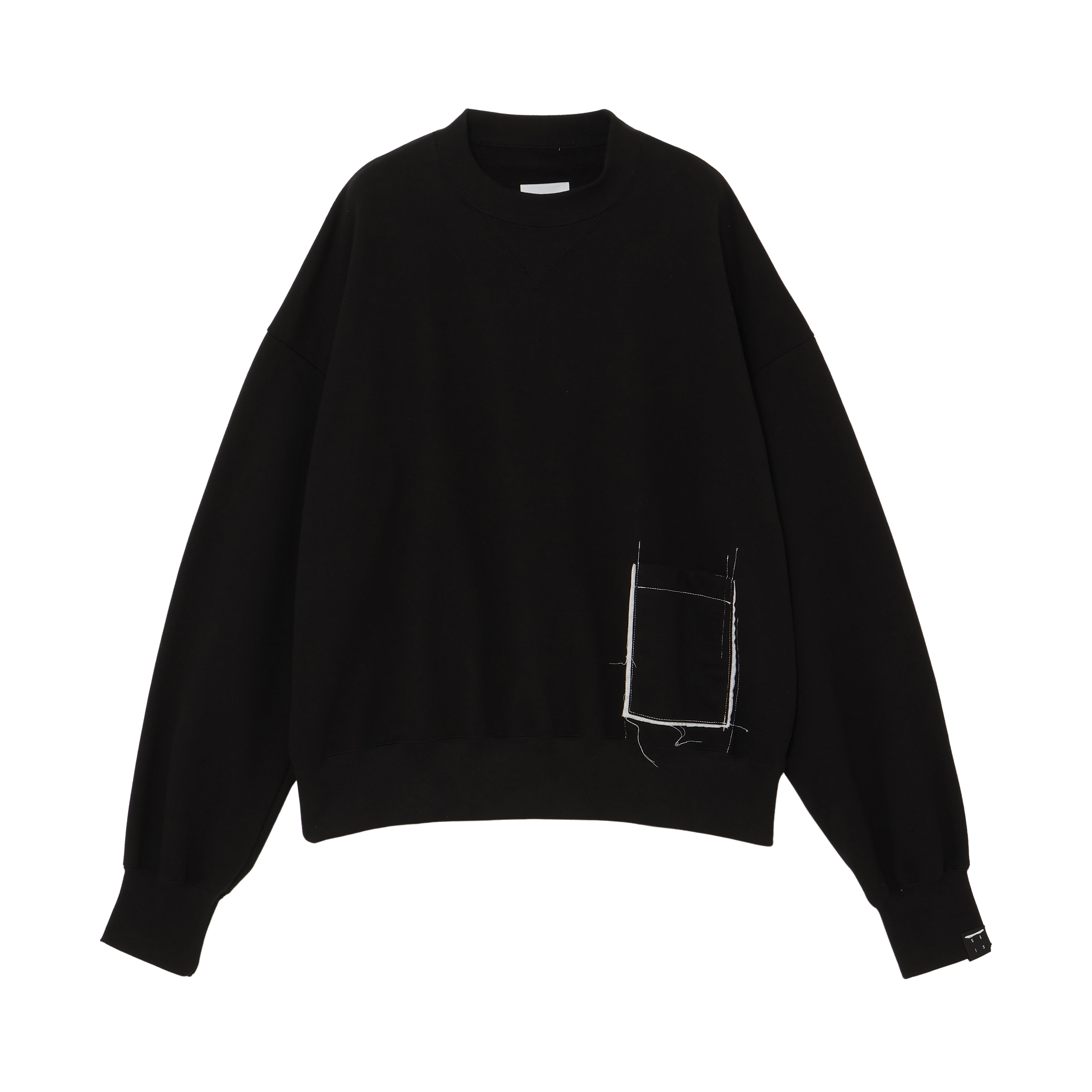 25AW CREW POCKET SWEAT (BLACK)