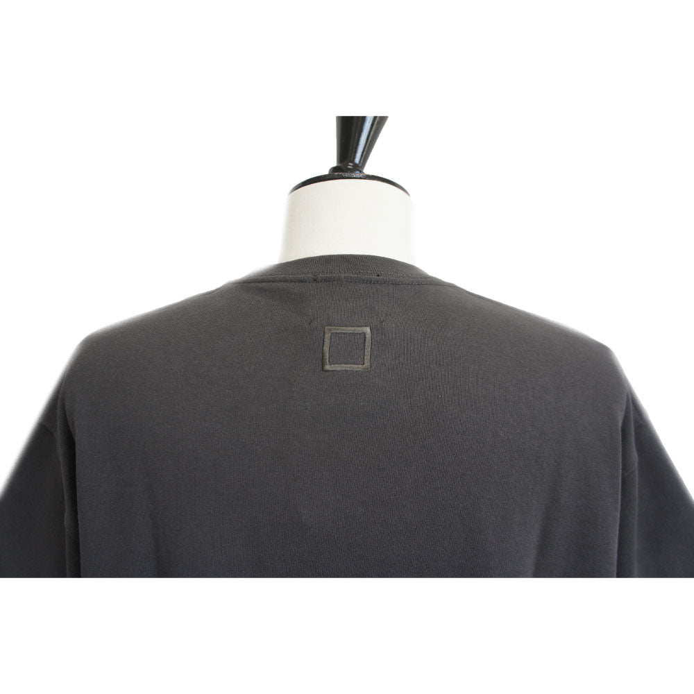BOX T-SHIRTS(BACK SQUEAR EMB.) (SUMI)