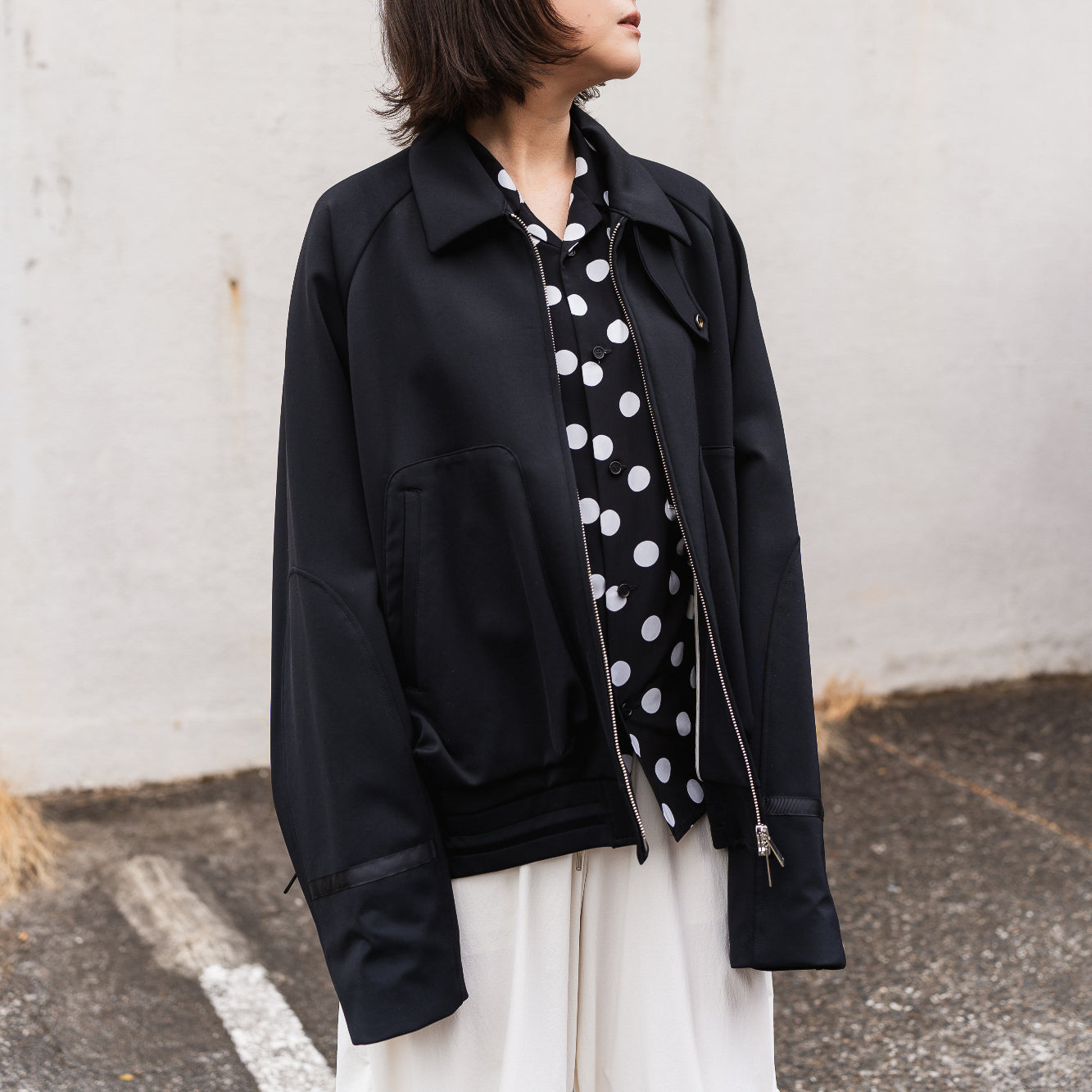24AW FLIGHT RAGLAN BLOUSON (BLACK)