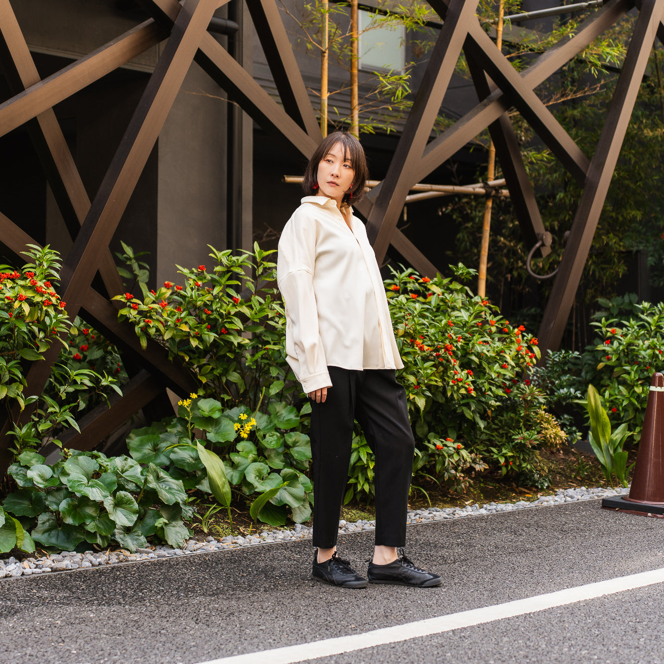 24AW TWILL BALLOON SHIRTS (WHITE)