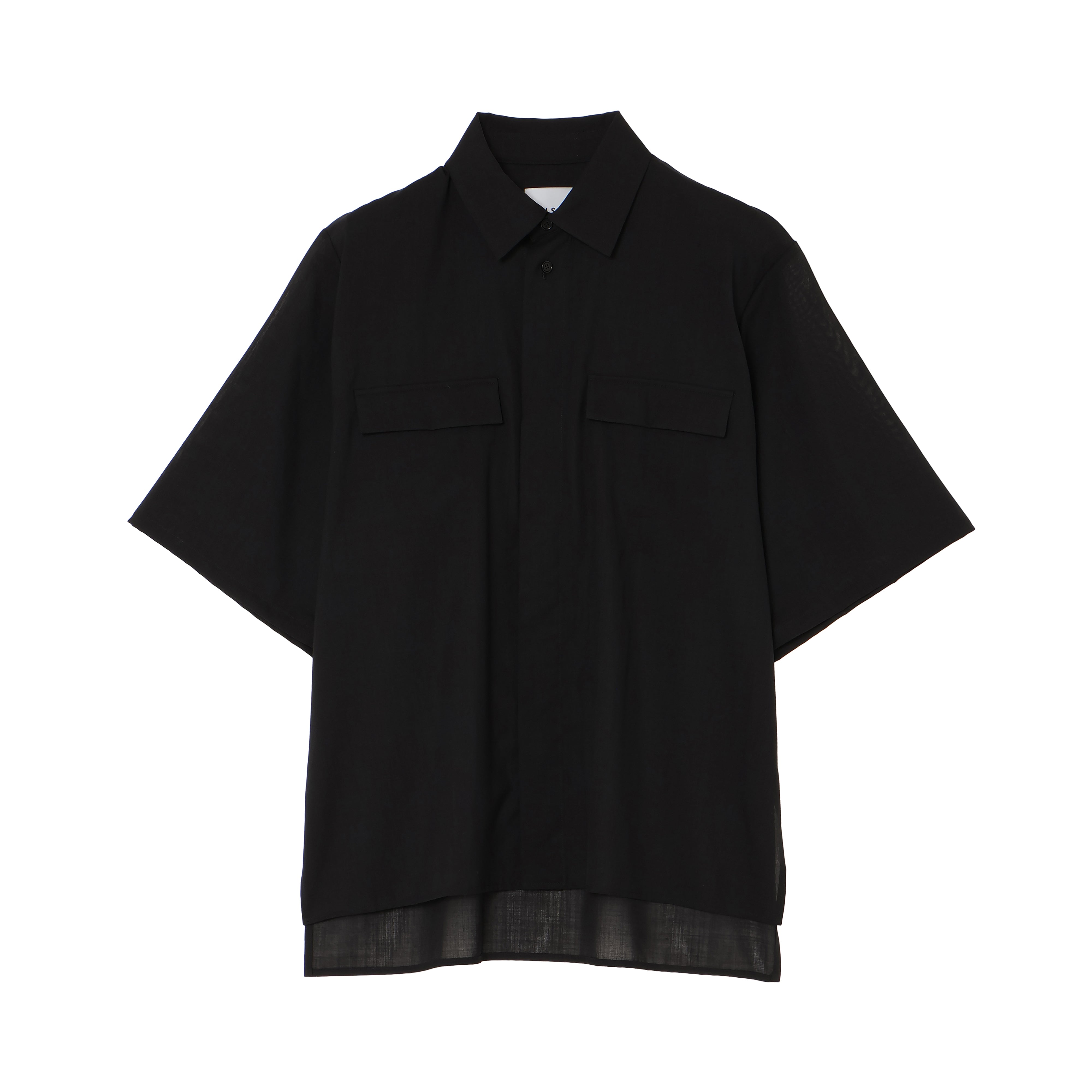 26SS DOUBLE POCKET SHIRTS (BLACK)